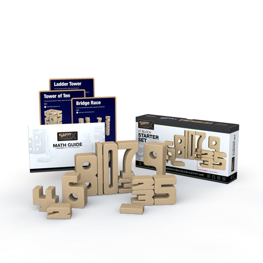 SumBlox Starter Set with Optional Add Ons of Pack of 36 Activity Cards