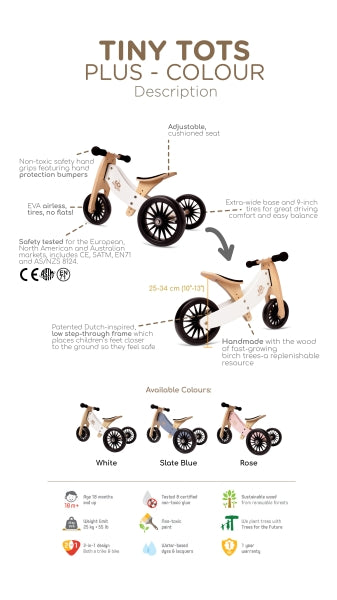 Kinderfeets® Tiny Tot® PLUS 2-in-1 Bike
