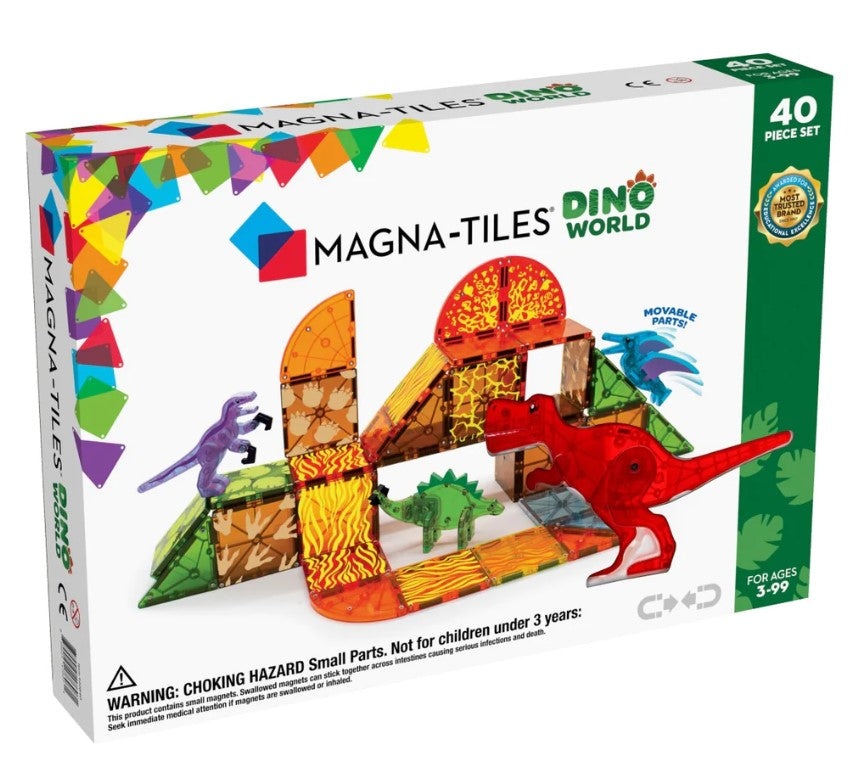Dino World 40pcs Set by MAGNA-TILES