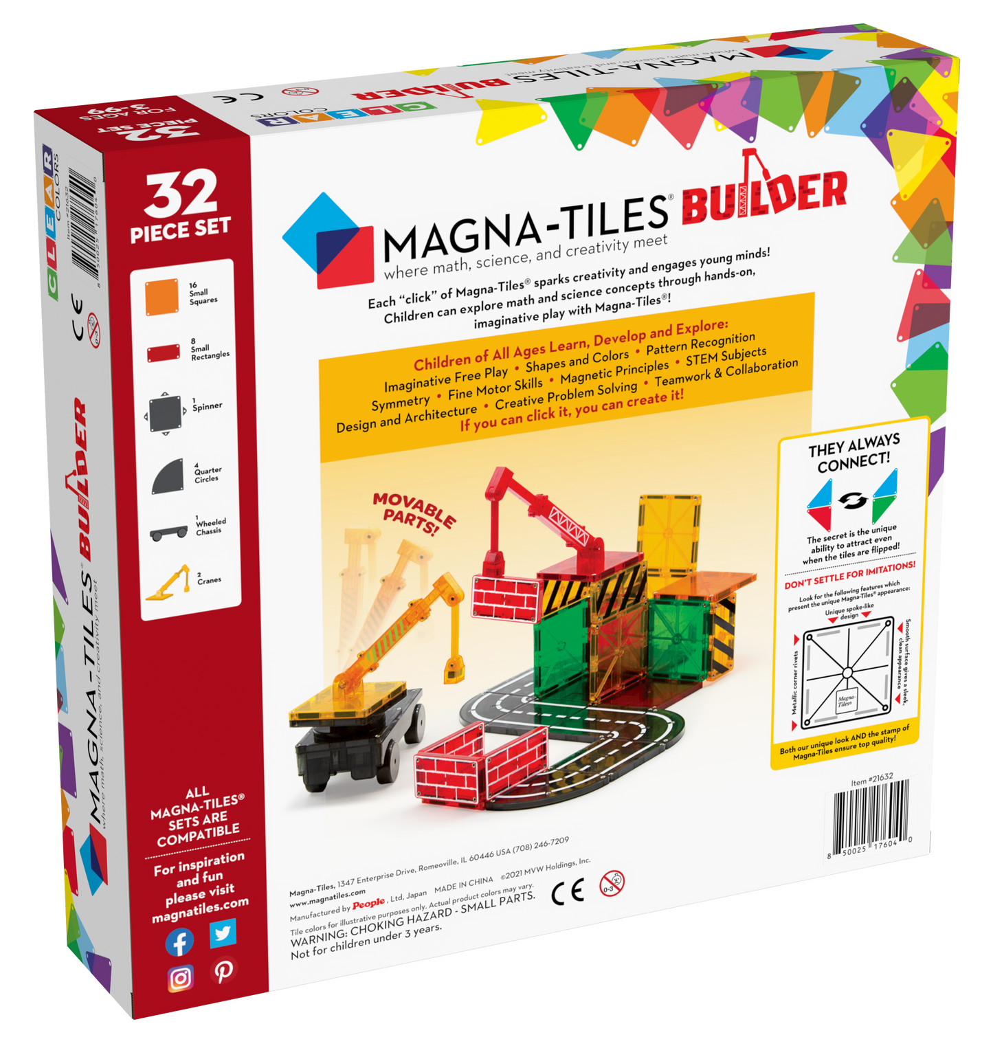 Builder 32pcs Set by MAGNA-TILES
