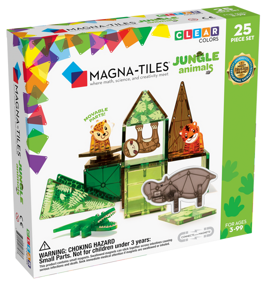 Jungle Animals 25pcs Set by MAGNA-TILES