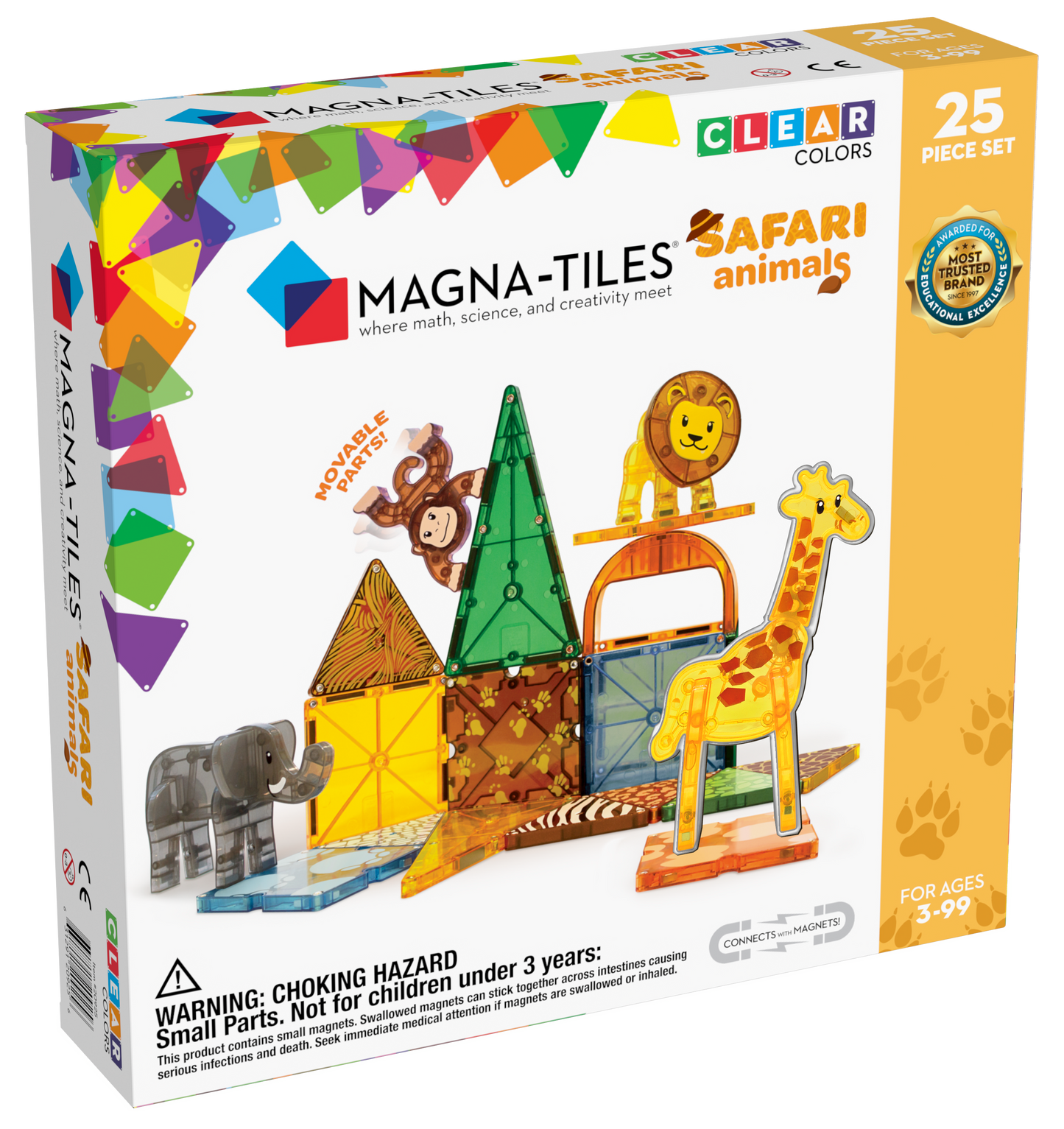 Safari Animals 25pcs Set by MAGNA-TILES