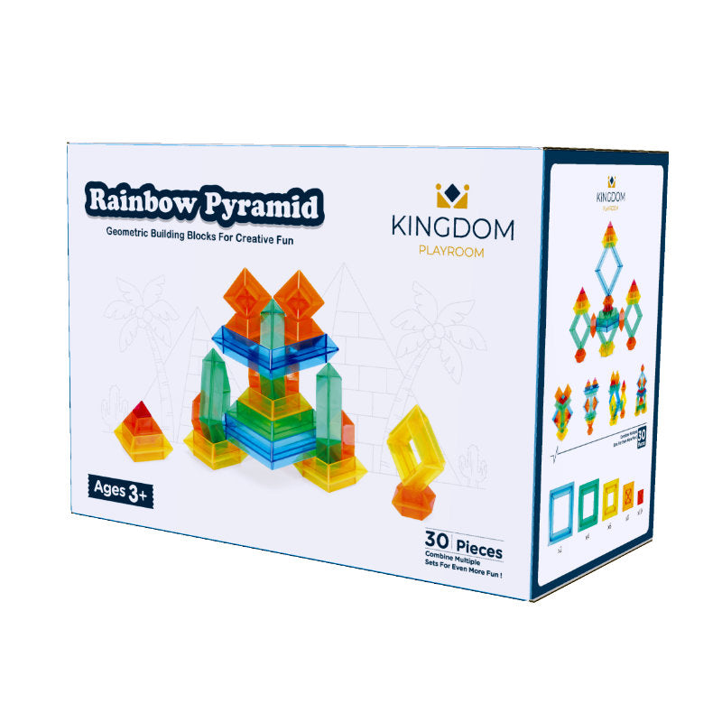 Stacking Rainbow Pyramid - 30 pcs